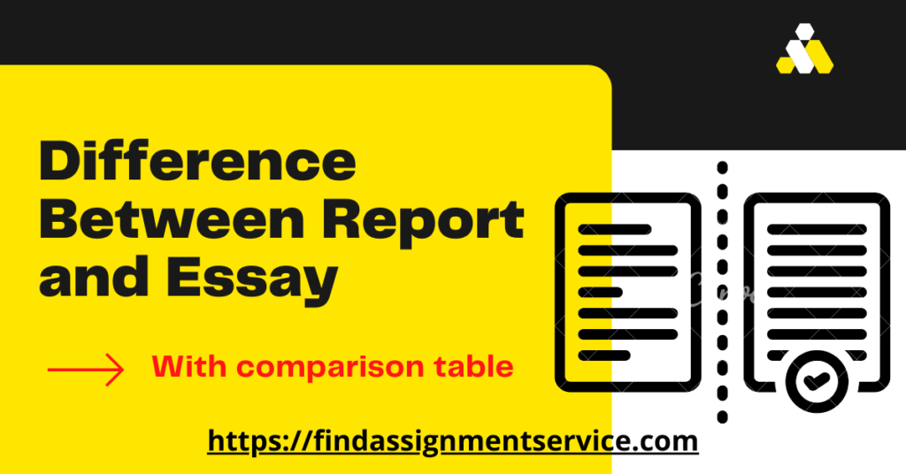 essay report difference