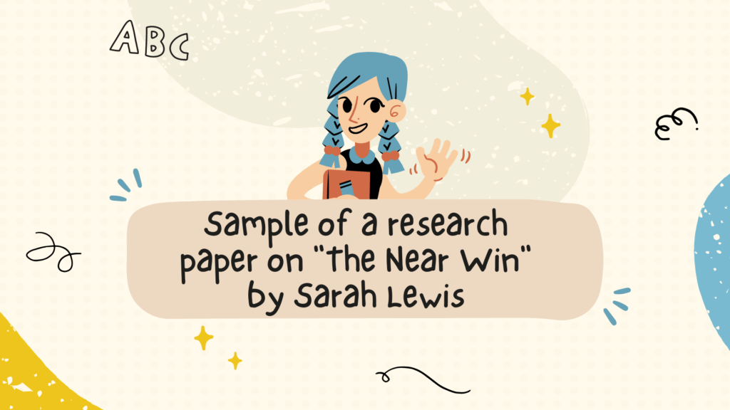 The Near Win by Sara Lewis Sample Paper